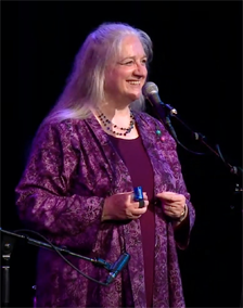 Eileen onstage shaker